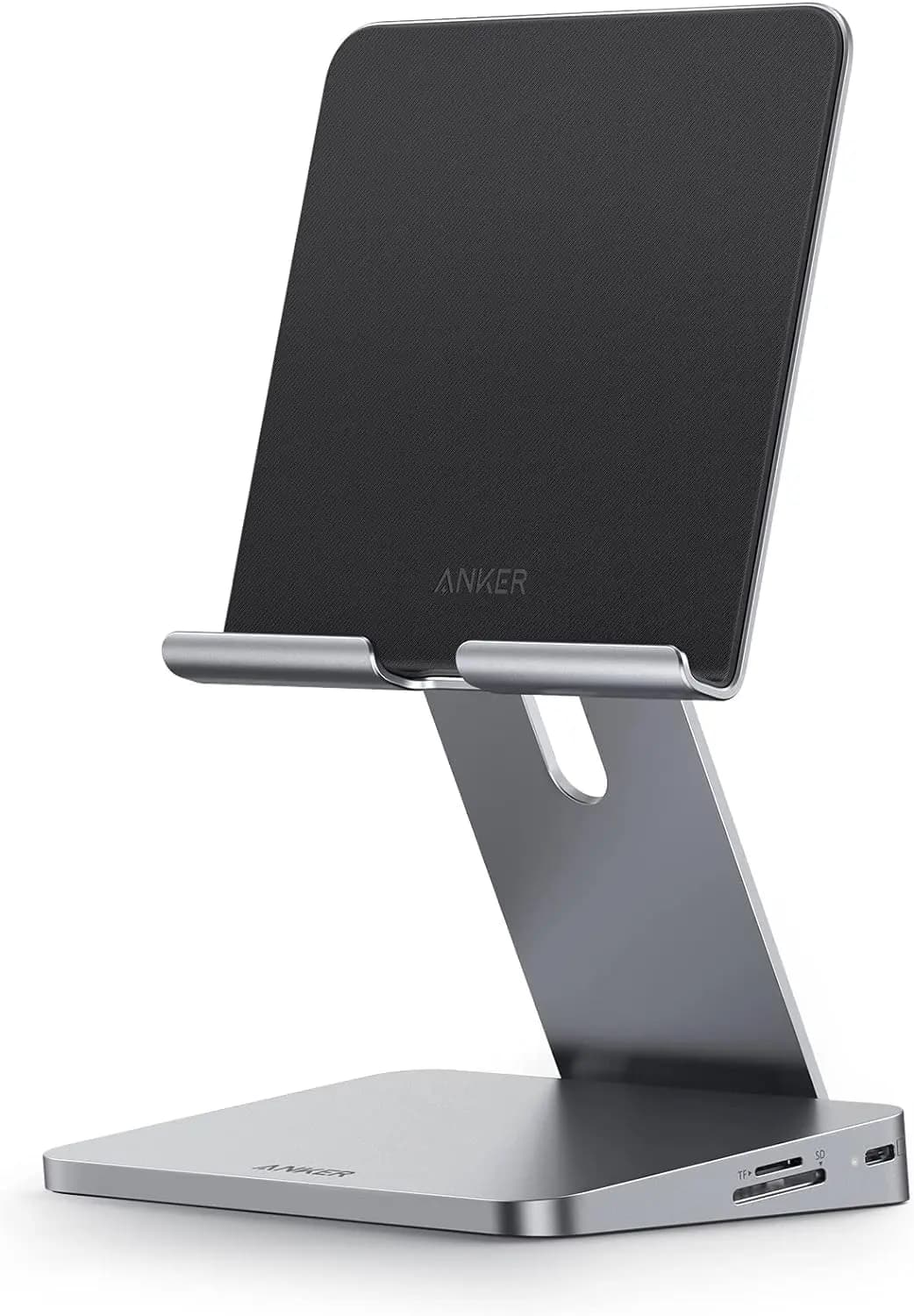 Hub USB-C 8 in 1 con supporto pieghevole, HDMI 4K, 2 porte USB-A per iPad Pro/Air/Mini e tablet