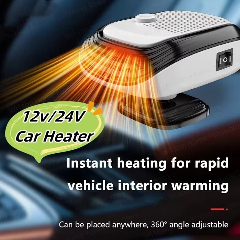 Ventilatore Elettrico Riscaldante Rapido 120W per Auto, Sbrinatore e Riscaldatore per Parabrezza, Strumento per Camper, SUV e Viaggi, Vendita Calda