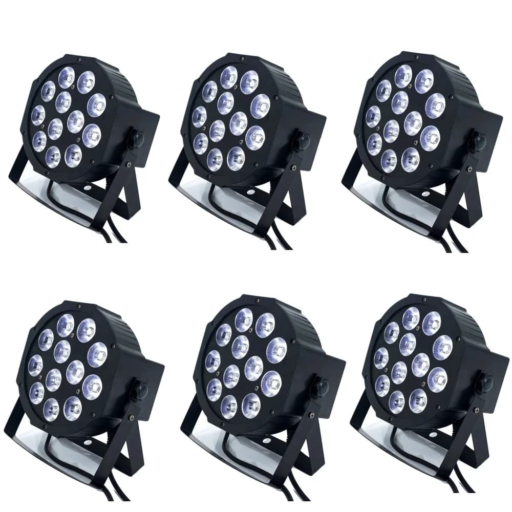 6 pz/LED Par 12x18W RGBWA UV Luce CALDA 12x12W/7X12W/7x18W RGBWA UV 6in1 LED DJ Wash Light Illuminazione scenica Dj Party Discoteca