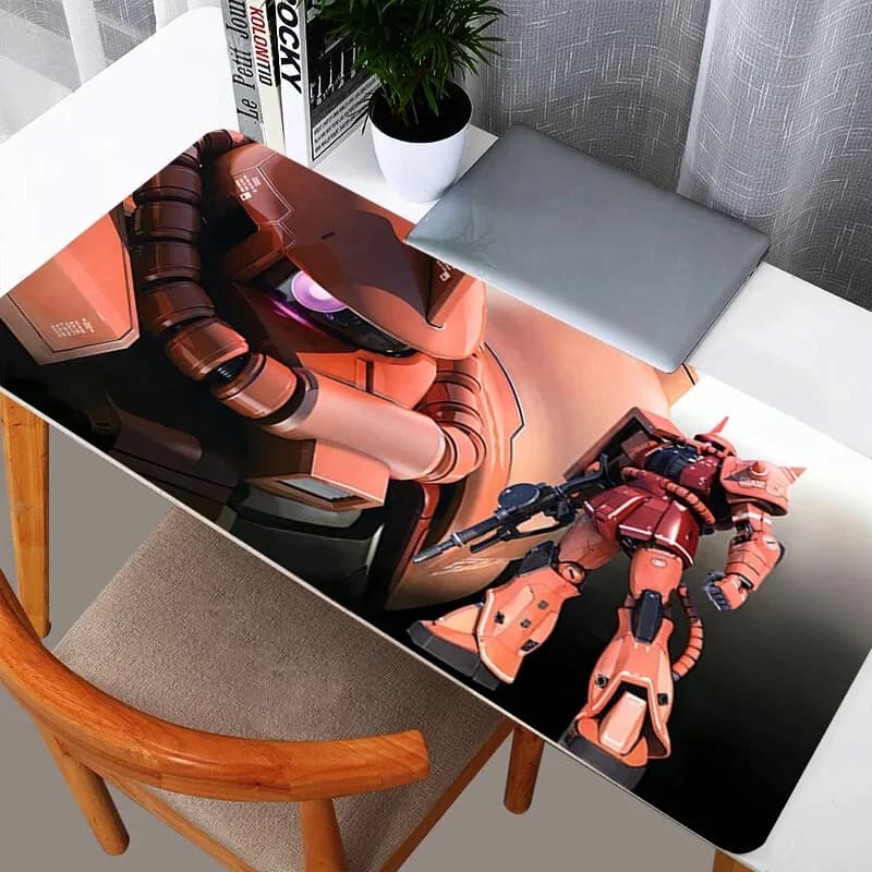 90x40 cm Gundam Zaku II Mouse Pad Gamer Computer di grandi dimensioni Notebook Pc Mousepad Tappeto Accessori da gioco Tastiera Scrivania Zerbino