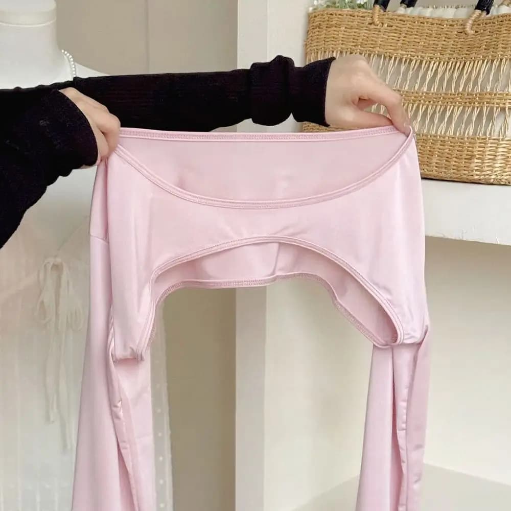 Sciarpa Elastica con Protezione UV e Maniche Raglan, Protezione Solare Sottile Estiva per Yoga ed Esercizio, Maniche Traspiranti in Seta Ghiaccio