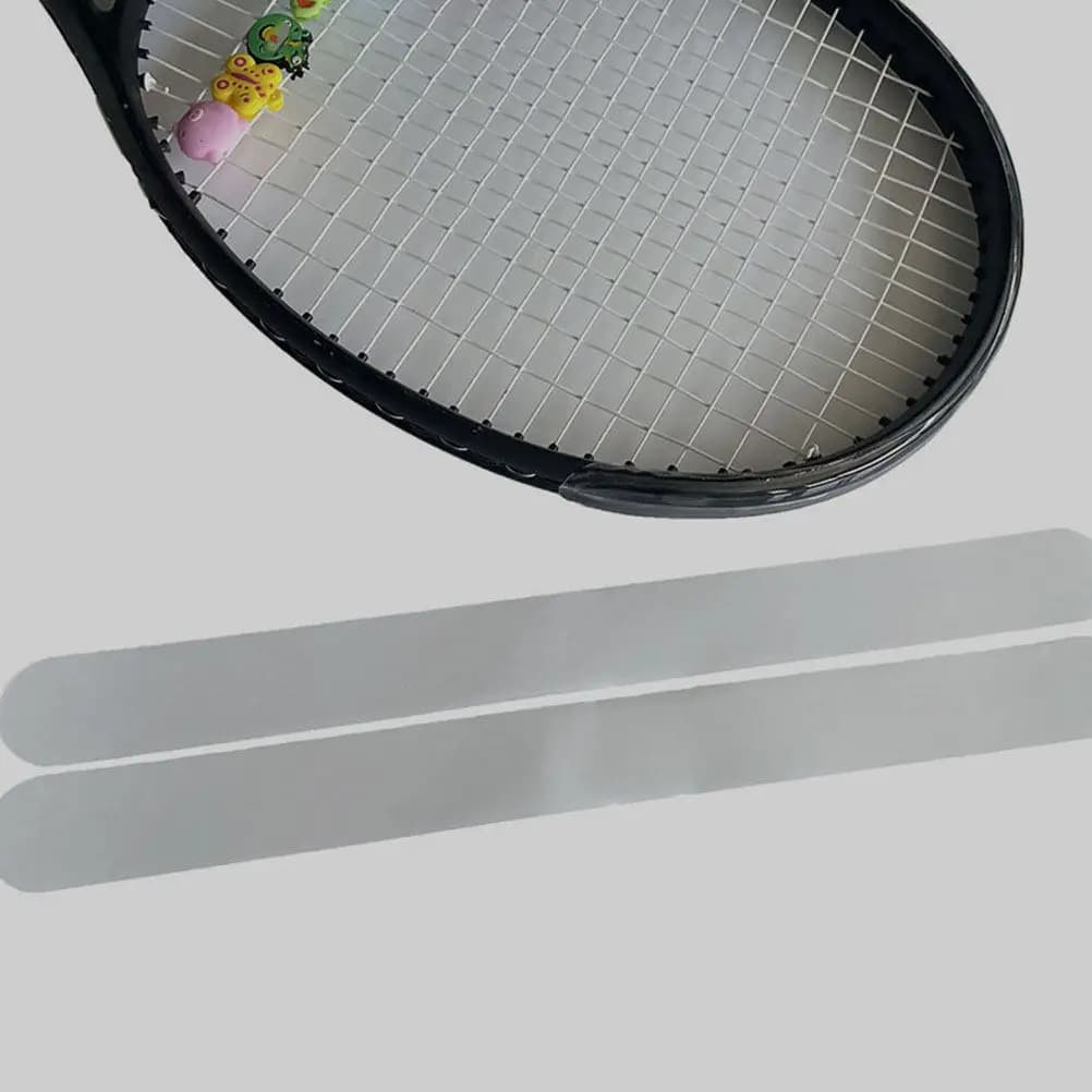2 Pezzi Nastro Protettivo Trasparente per Cornice Racchetta da Tennis, Adesivo Autoadesivo Portatile per Recupero Palline