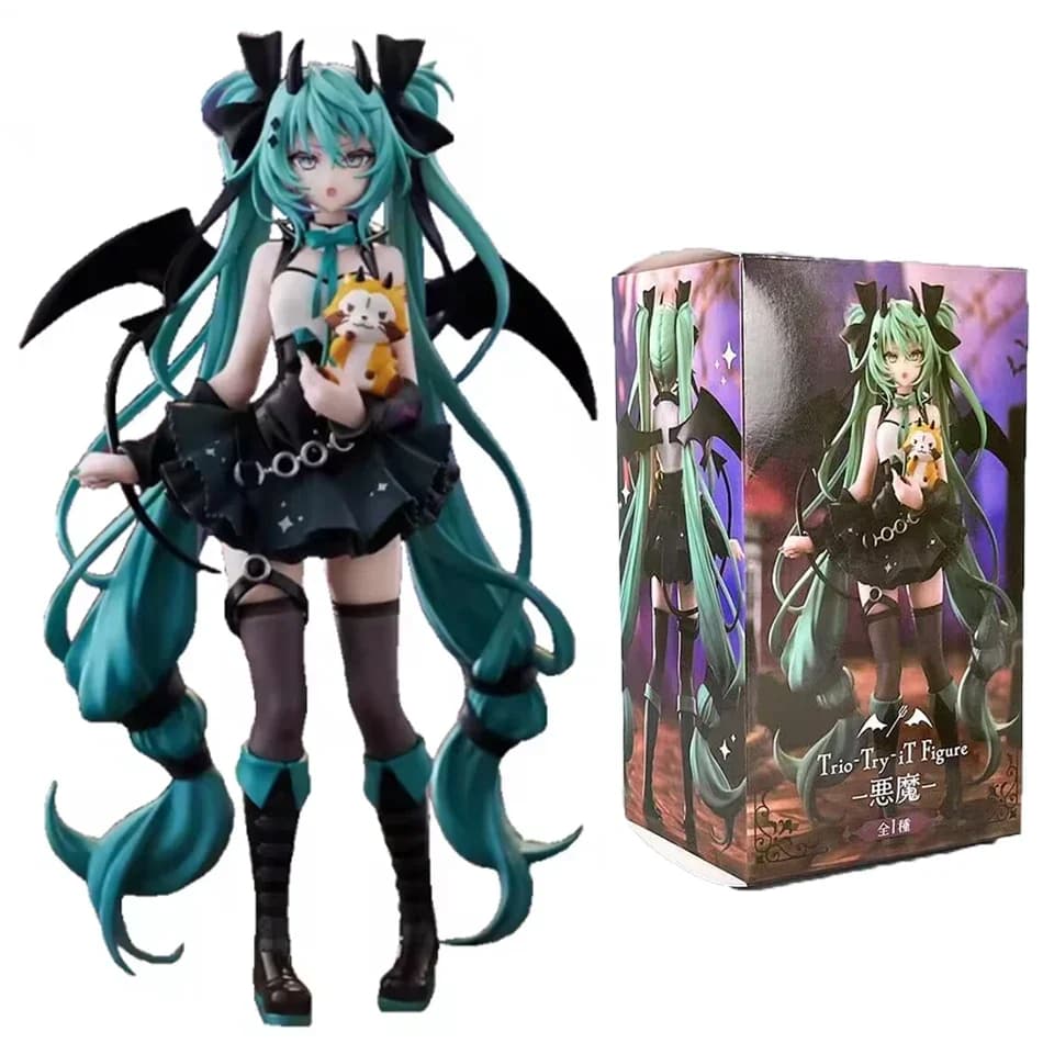 Best Selling Soul Peripheral Ornament Hatsune Miku Little Devil Dark Angel Chuyin Handmade PVC Model Available Fast Shipping