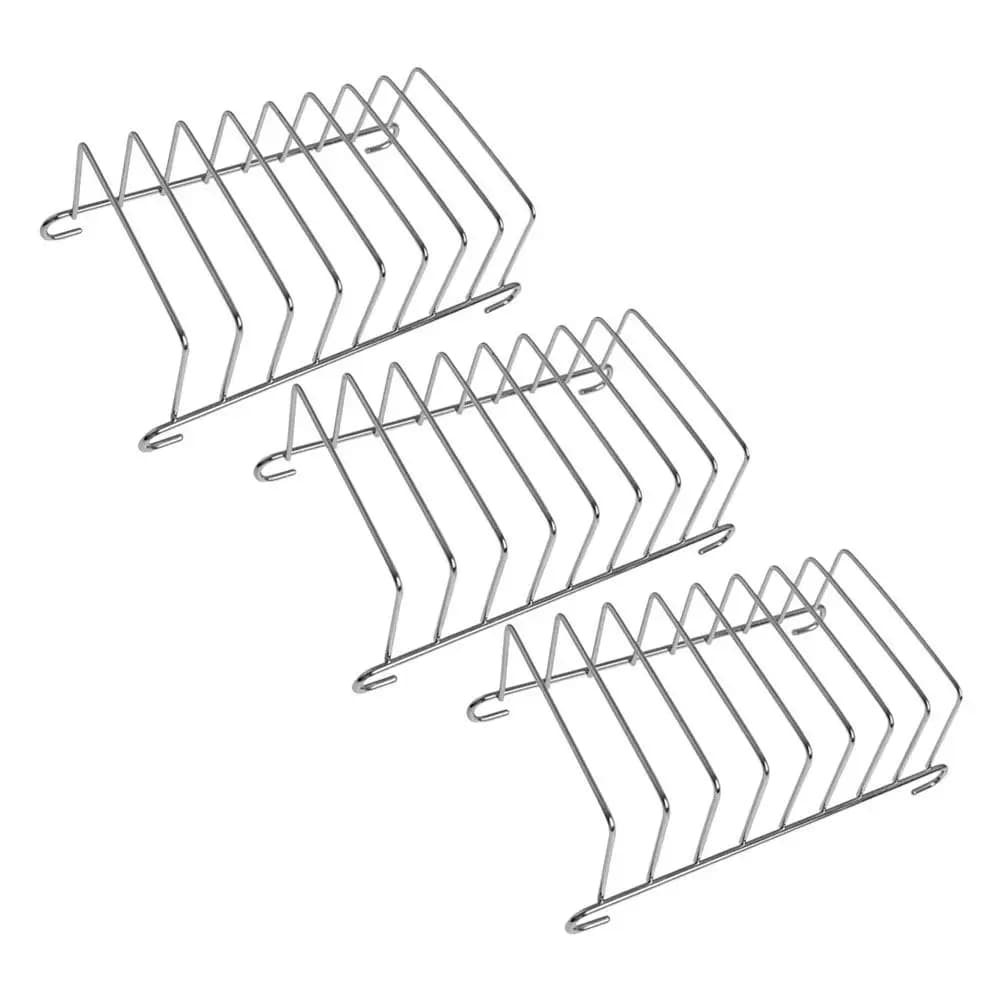 Set of 3 Stainless Steel Toast Door with 8 Parts, Air Fryer Bread Support, Oven, Cooking, Breakfast Service, Drying Food