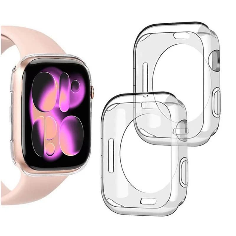 Silicone Case For Apple Watch 49mm 42/46/44/45/41/40mm No Screen Protector Full TPU bumper Cover iwatch series 11 10 9 8 7 SE 6