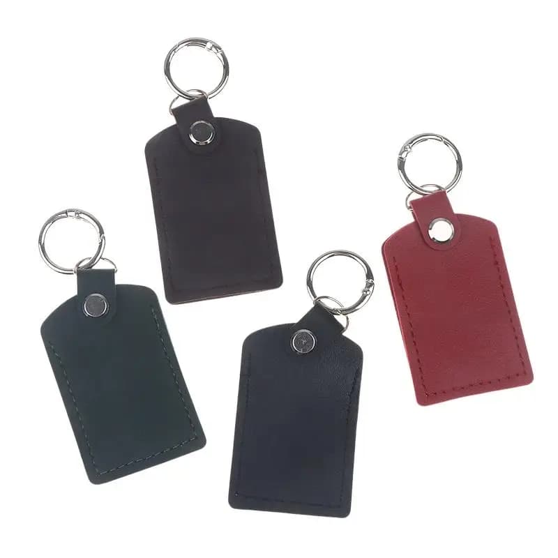 Portachiavi di Lusso in Pelle, Custodia Protettiva per Chiavi Auto, Accessori Auto, Porta Carte NFC in Pelle, Set Custodia e Ciondolo