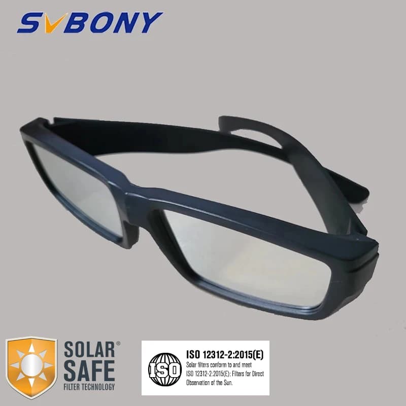 Sunglasses SVBONY to watch the sun, sunglasses for solar eclipses a pair of HEVG spectrum telescope