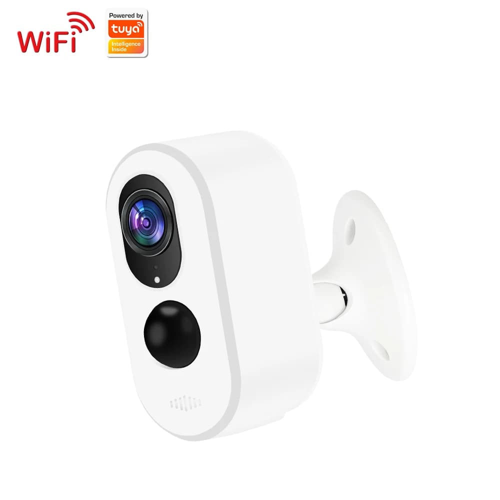 2MP 1080P Tuya APP Basso consumo Alimentazione a batteria Telecamera IP 130 gradi Grandangolo di sicurezza CCTV Baby Monitor