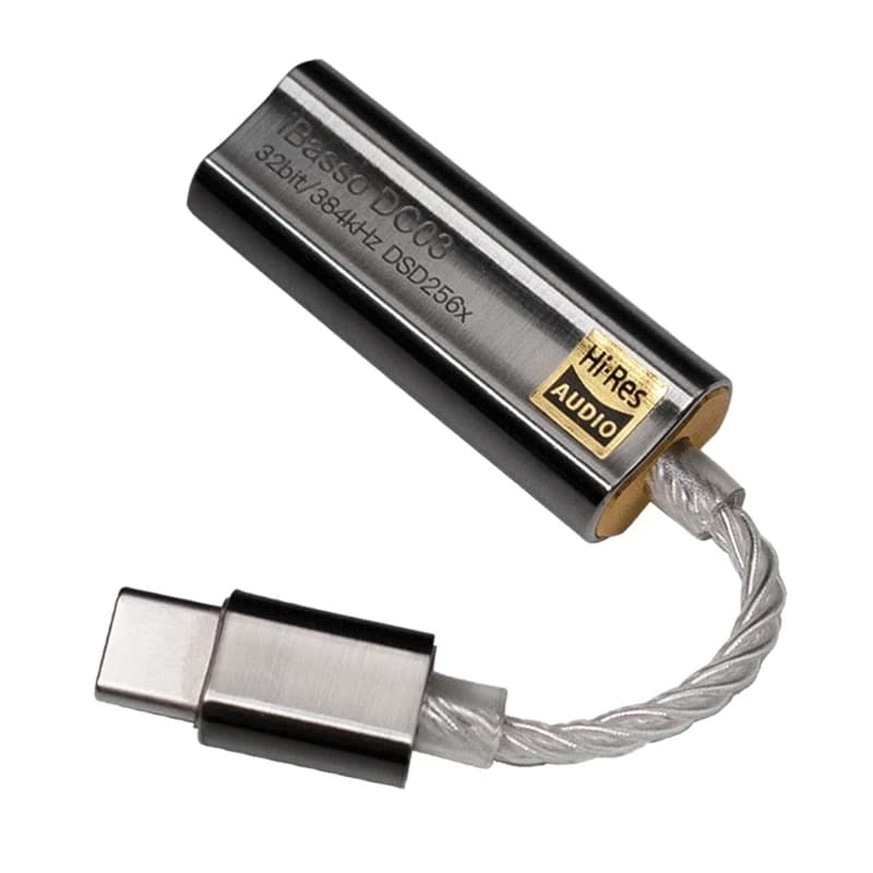 3.5 mm C-type headphone amplifier for iBasso DC03 USB DAC for PC Android HiRes HiFi cable adapter