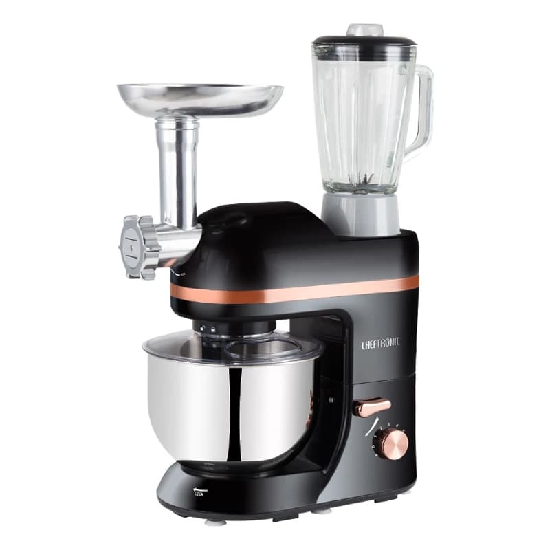 Cheftronic 3 In 1 Multifunctional Food Processor 5L Planetary Stand Mixer Kitchen Machine With Blender And Meat Grinder