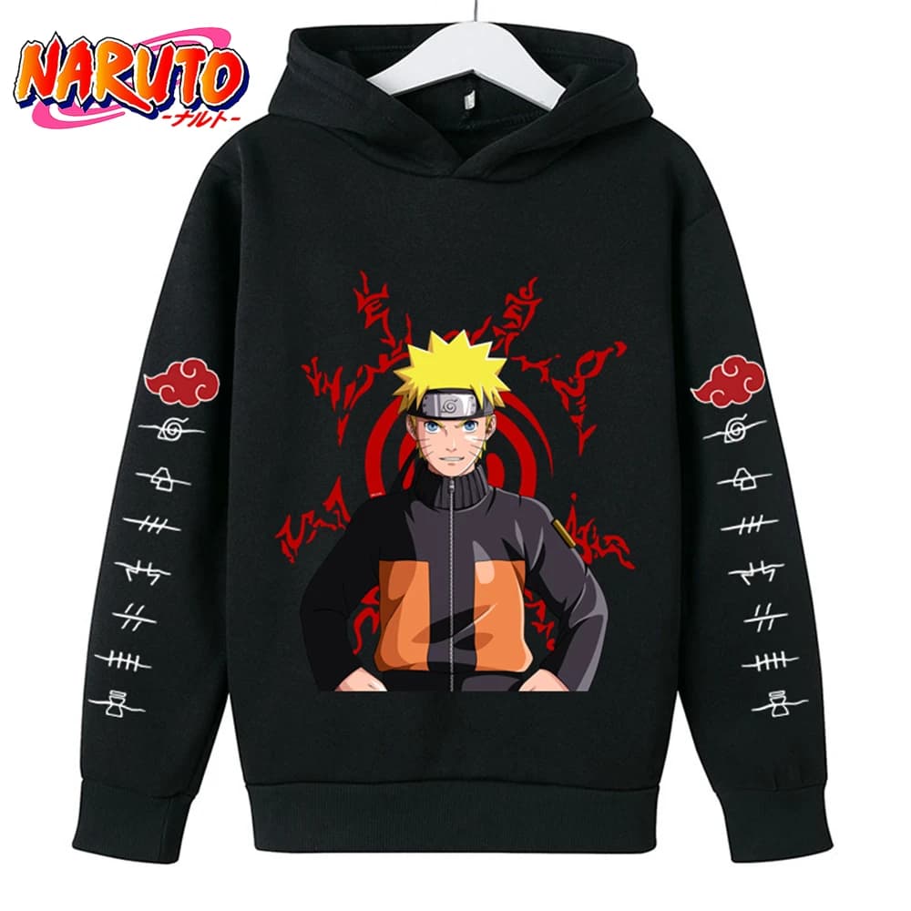 Nuova Collezione 2022 Naruto: Felpe in Cotone per Bambini, Abbigliamento Autunnale, Costume Anime Giapponese Kakashi e Sasuke
