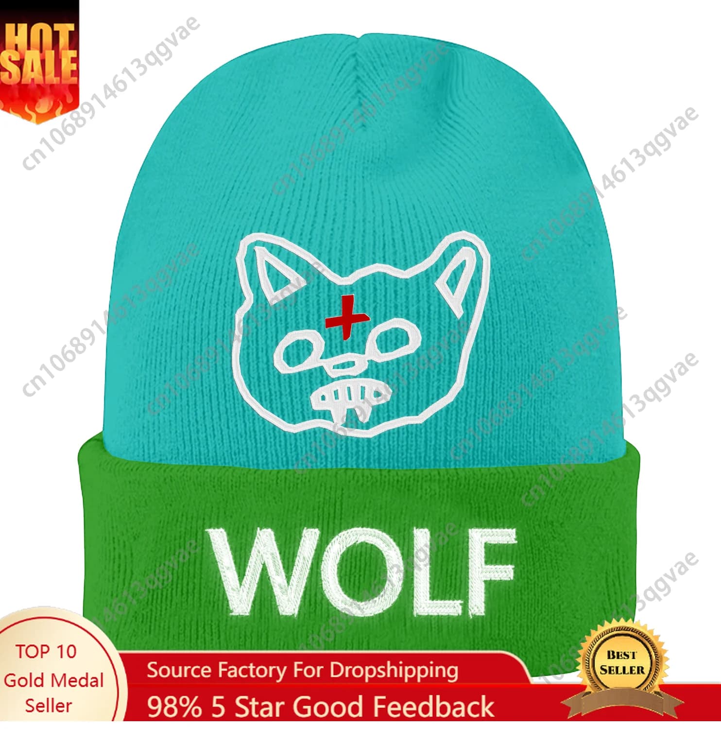 Tylers Caps Man Woman Beanie Hats Creator Embroidery Hat with skull Lupo Golf Winter Hot knitted cap Outdoor Casual Copricapo