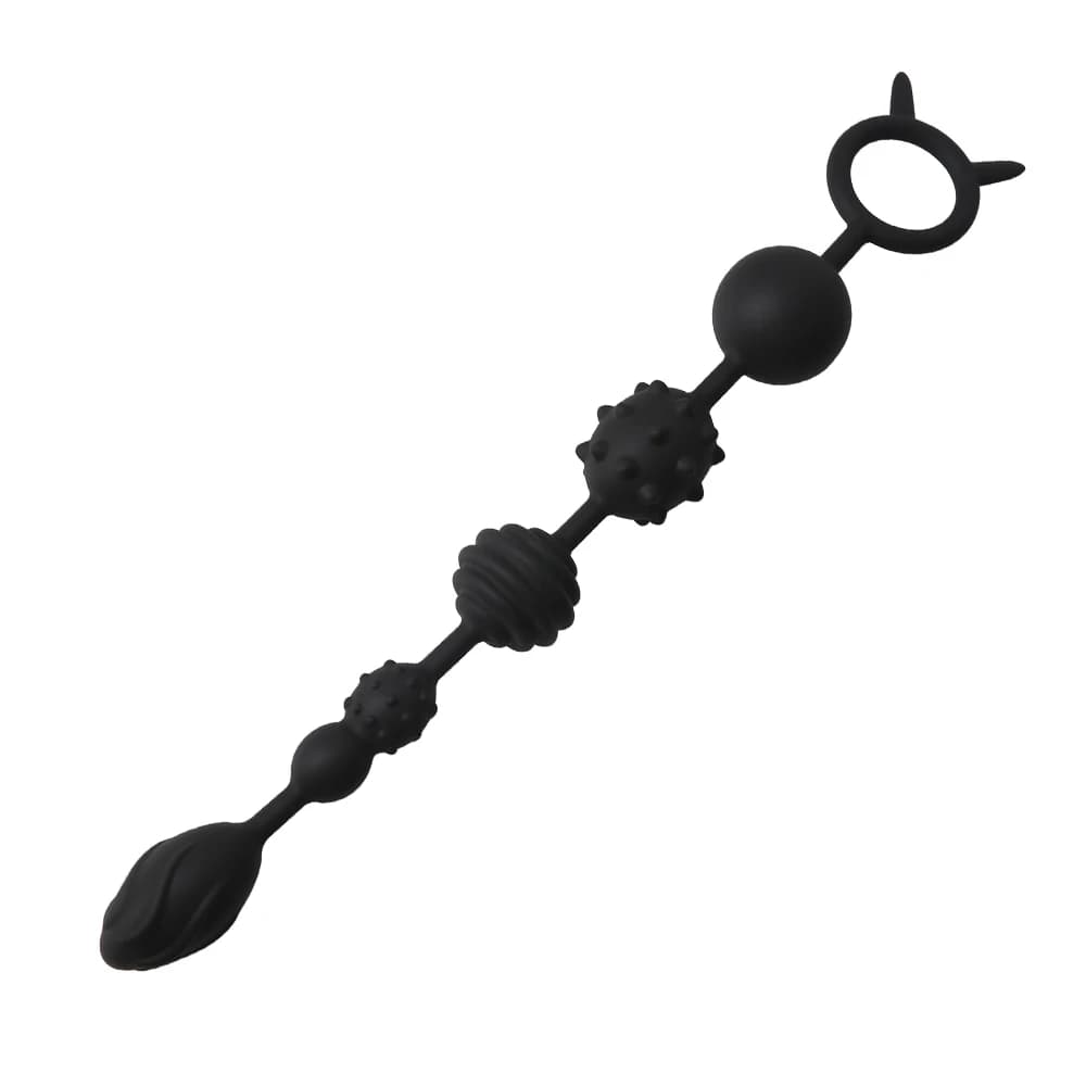 Simpatiche perle anali a forma di coniglietto in silicone, palline anali con anello di trazione, sex toys per donne, dilatatore vaginale, massaggiatore prostatico per uomini, plug anale, giocattoli anali.