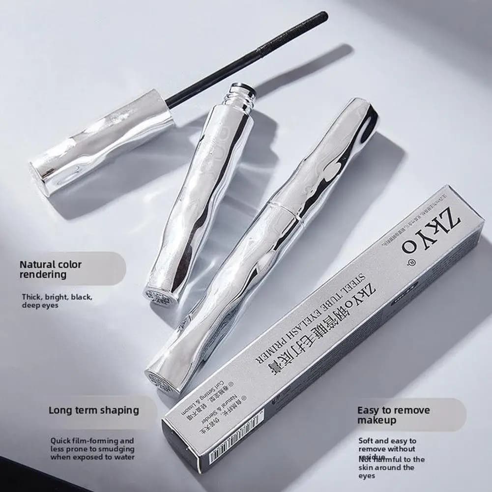 Mascara Natural Black Tubing - Long life, Waterproof, Anti-sweeping, Moisturizing, Incurvante, Allungante, Primer per Ciglia