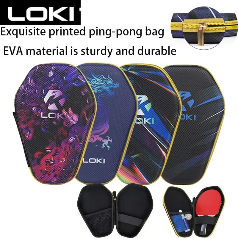 LOKI Copri racchetta da ping pong Borsa per racchetta specifica sportiva Custodia rigida Custodia protettiva a forma di zucca Custodia da ping pong