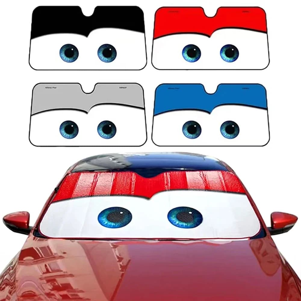 Protezione solare per auto 4 colori Occhi Parabrezza riscaldato Parasole Finestra per auto Parabrezza Copertura Parasole Visiera parasole automatica Coperture per auto
