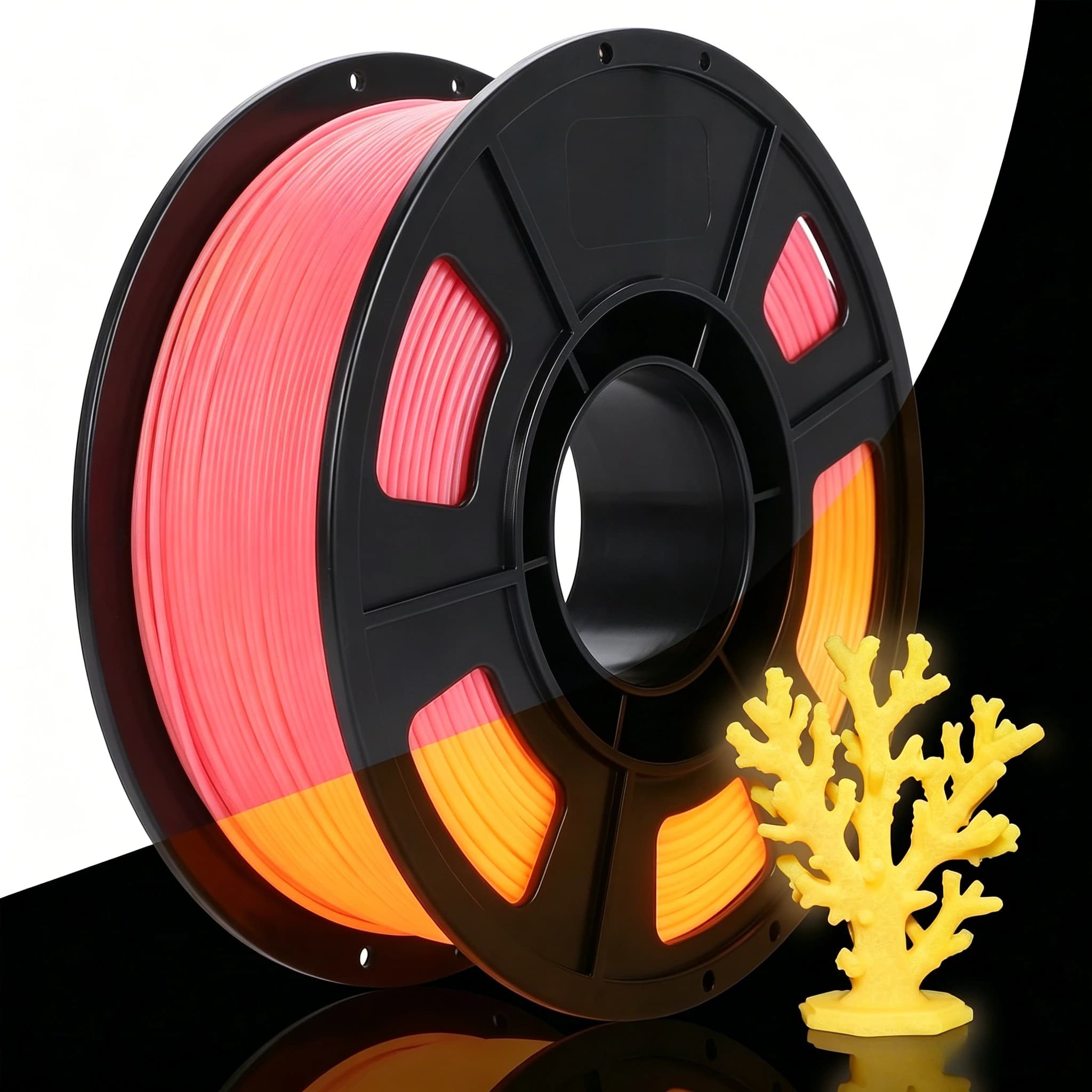 Luminous PLA 3D Printer Filament 1.75mm 250g, High Dimensional Accuracy,Fit Most FDM 3D Printers