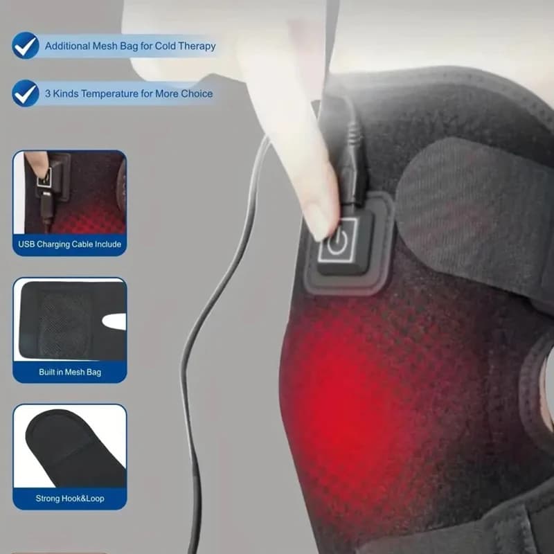 Electric Knee Heated Knee Brace Support for arthritis Old Cold Leg Knee