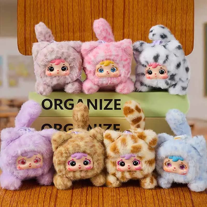 Samuel Miao Miao Cute Moments Series Scatola cieca in peluche Zaino Kawaii Ciondolo per bambola Ornamento per testata Scatola misteriosa Regali a sorpresa