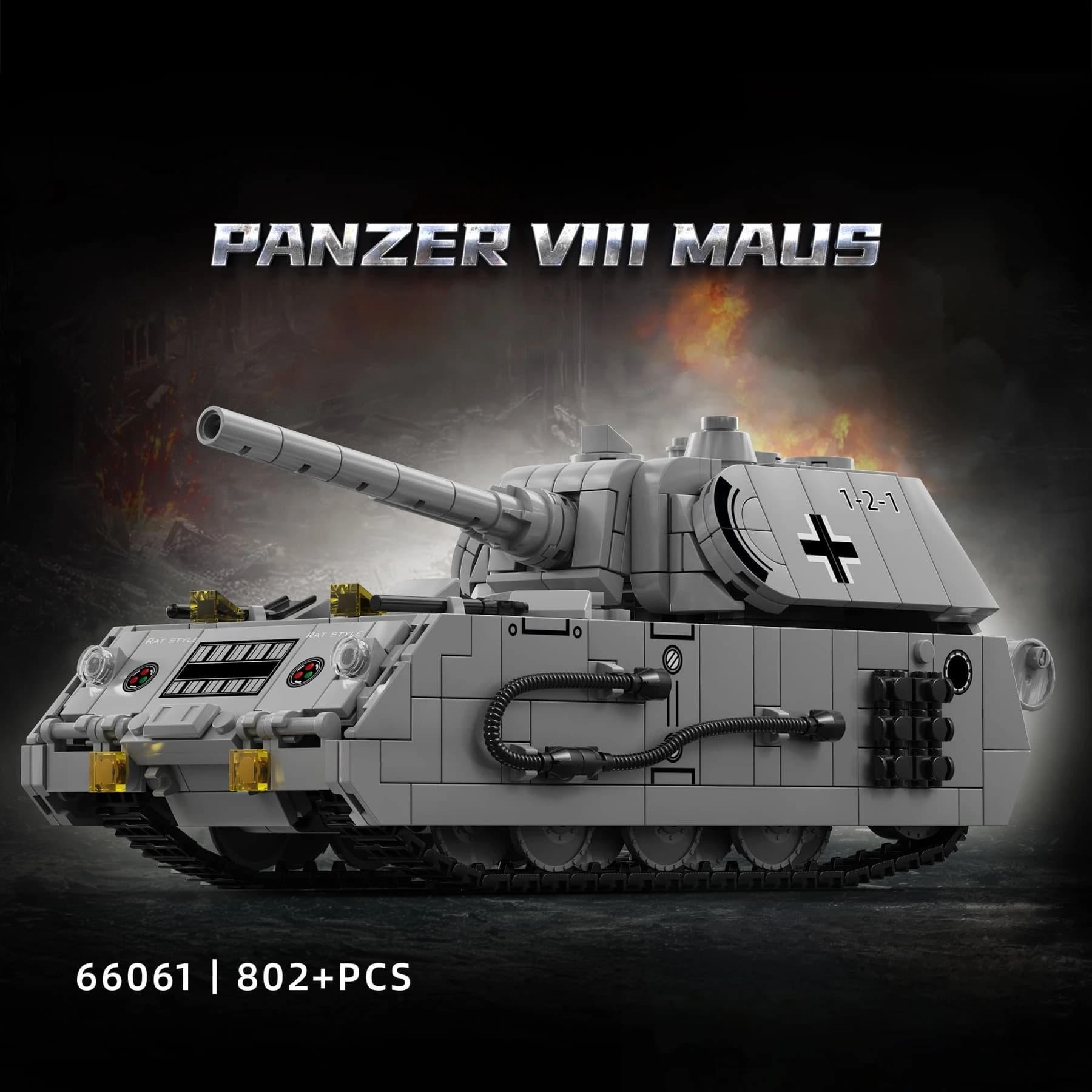 Blocchi da Costruzione Militari della Seconda Guerra Mondiale, Catturascarpe Jagdpanzer TIGER/P, Giocattoli DIY per Bambini, Regalo STEM