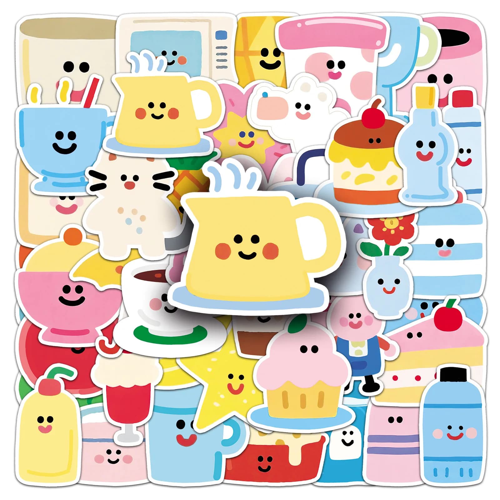 50Pcs colorful cartoon graffiti DIY Decoratio phone Luggage Laptop Guitar Bike Skateboard fridge helmet Kid Toy waterpro sticker