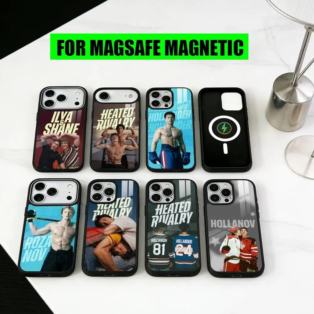 Custodia per Telefono H-Heated Sport R-Rivality MAN per iPhone 17, 16, 15, 14, 13, 12, 11 Plus, Pro Magnetica con Ricarica Wireless Magsafe