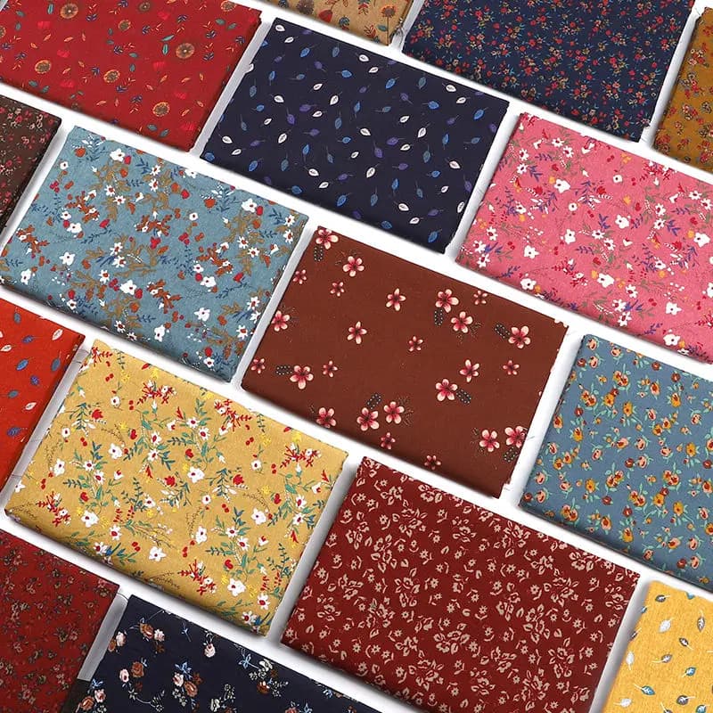 Bohemian Cotton Linen Printed Fabric Curtain Tablecloths Sofa Sewing Cloth Material DIY Handmade Patchwork Fabrics 100*145cm