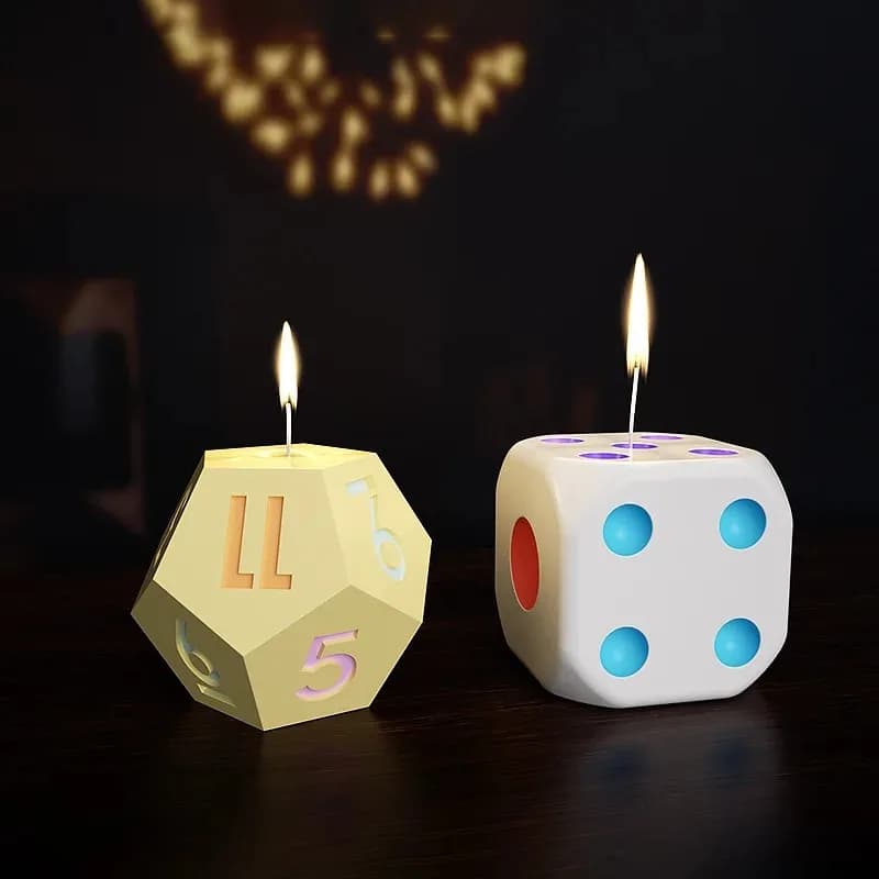 Stampi per Dadi in Resina 2026, Stampi per Dadi Poliedrici Super Grandi, Stampi per Candele, Stampi in Silicone per Dadi, Stampi per Dadi in Resina Epossidica, Decorazioni per la Casa