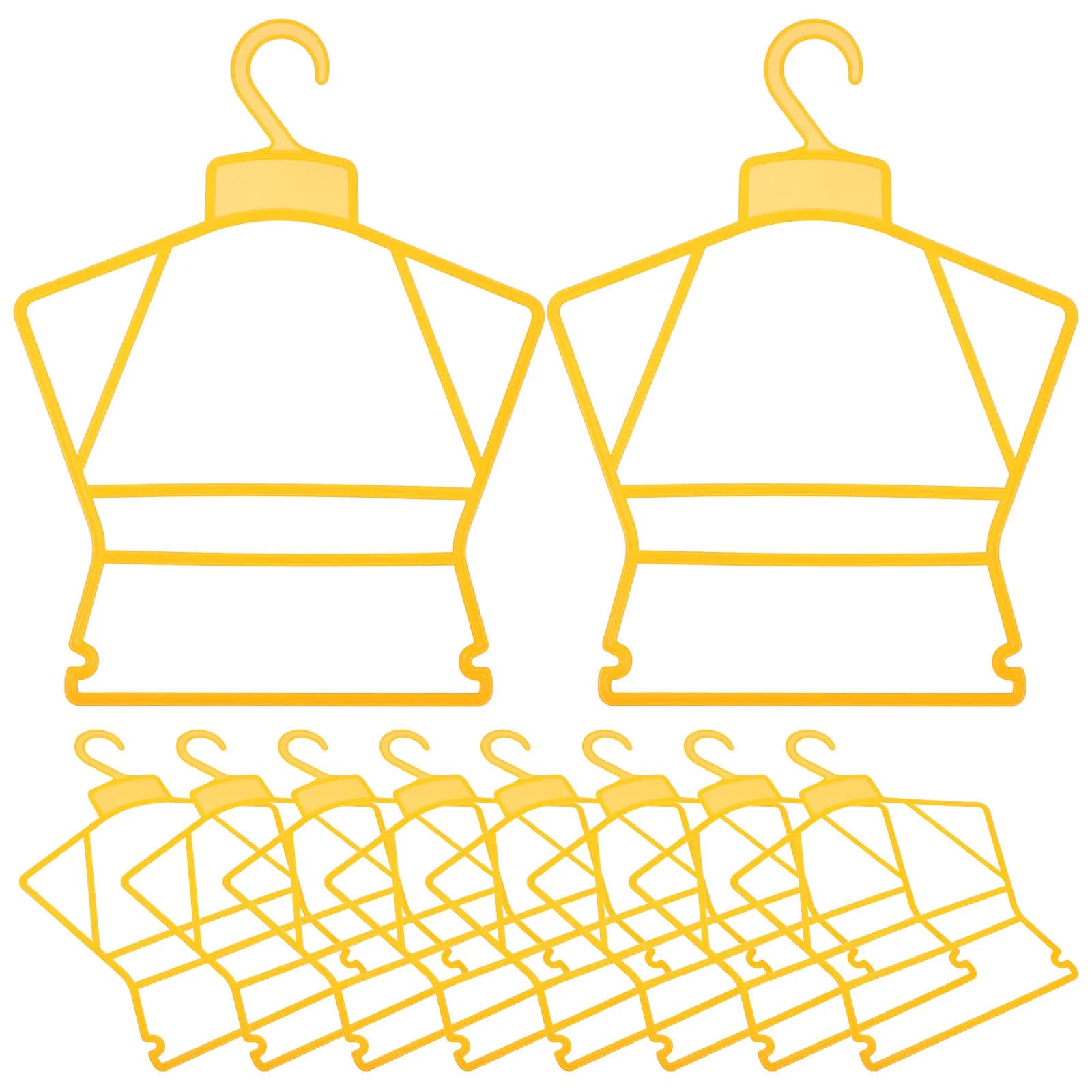 10Pcs Hangers Plastic Small Hangers Clothes Organizer Closet Holder for Clothes Rack Laundry Hanger