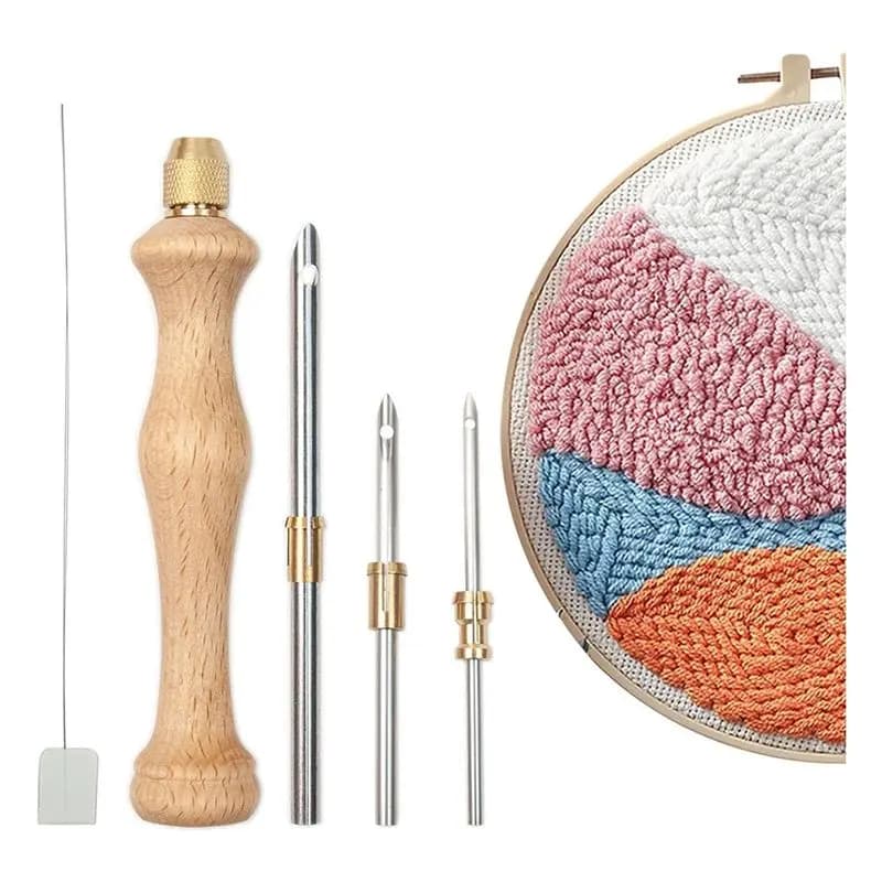 A69epunch Needle Needle Punch Tool,Rug Punch Needle With Simple To Use,For Embroidery Rug DIY Handmade Art Crafts