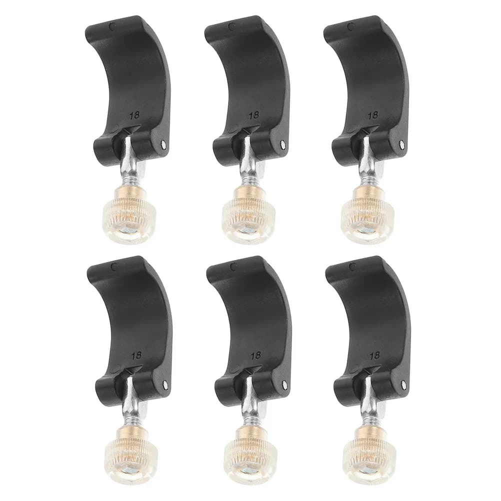 6Pcs Outdoor Trekking Pole Fastener Clip External Lock Handle Replacement High-Strength Weatherproof Clamp for Climbing Hiking