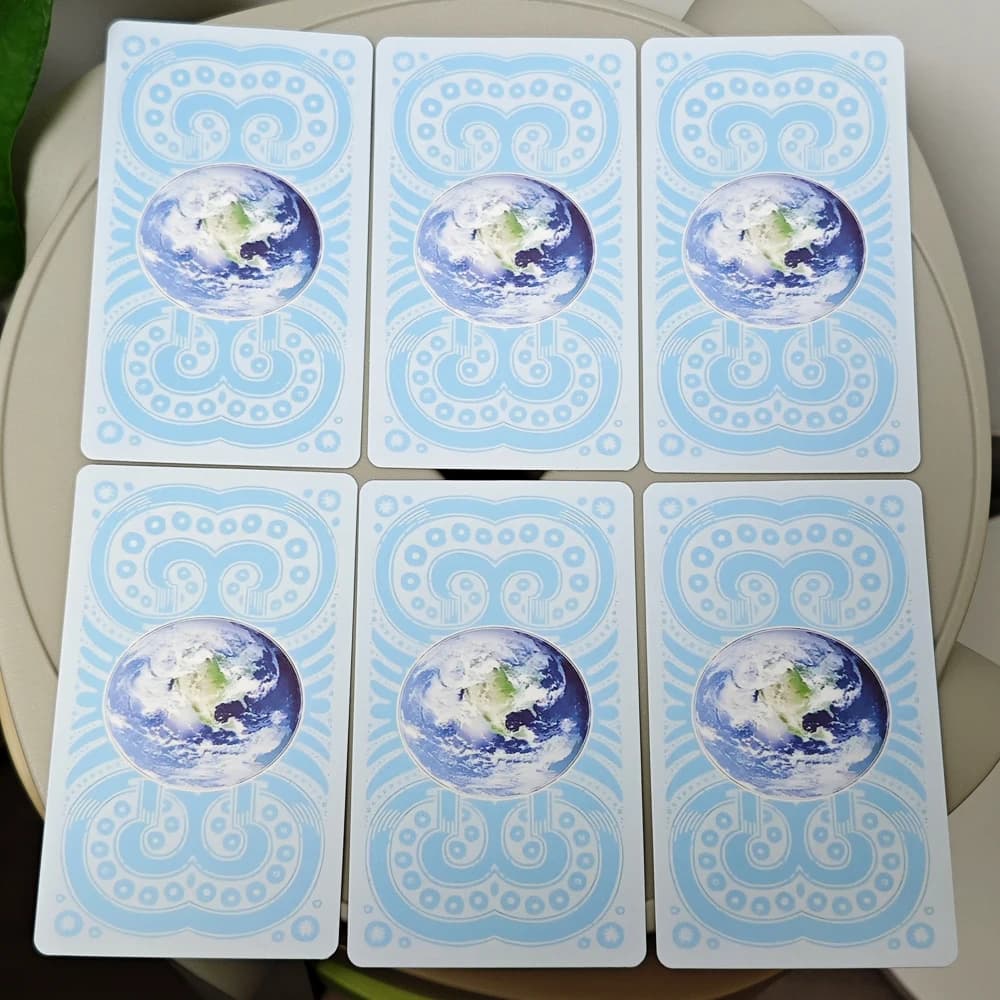 Tarot dei Sacri Sites 78 pezzi di carte dei tarocchi colorate collegate con la vecchia saggezza delle tempie, santuari e luoghi sacri 12 * 7 cm