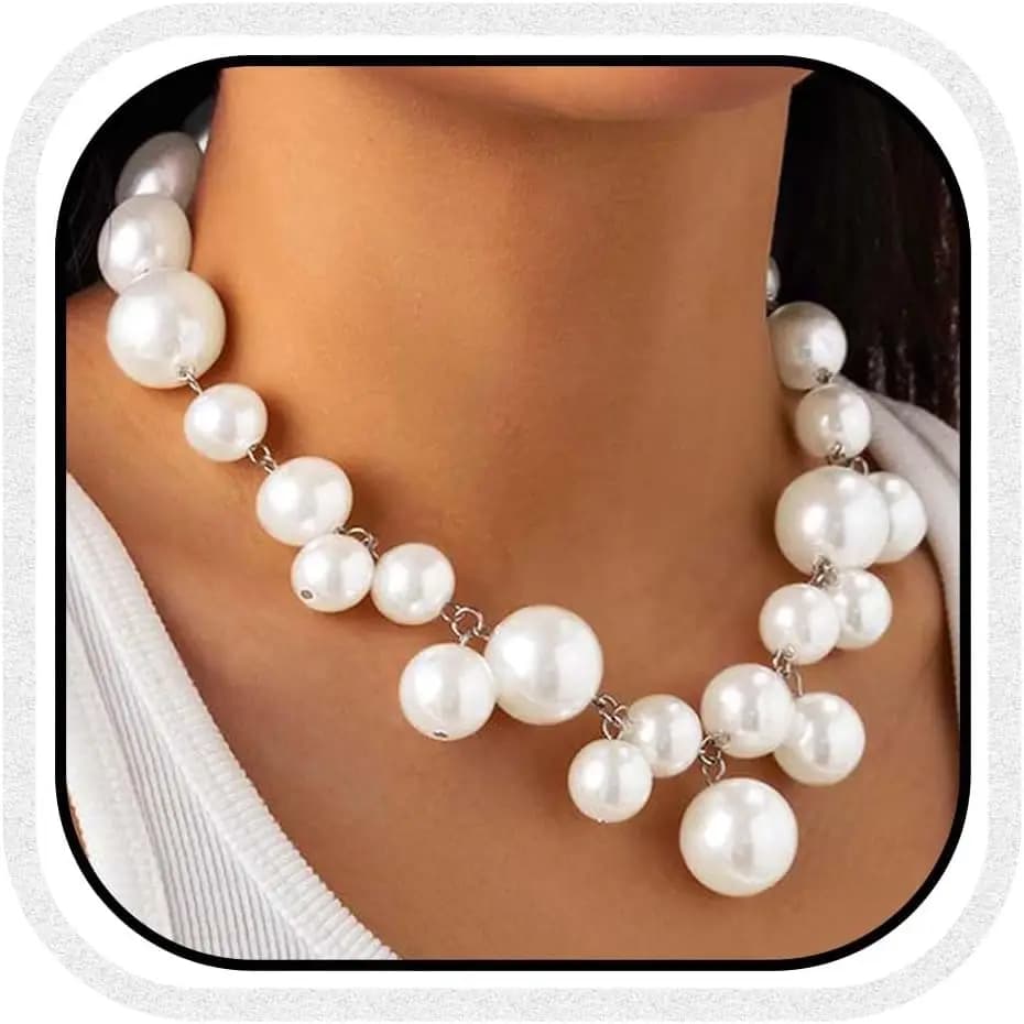 Elegante Collana con Catena in Argento per Donne, Stile Delicato con Ciondolo a Perla