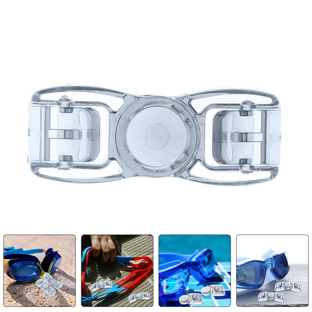 4 Pieces Clips for Swimwear, Universal Scatto Closure, Safe Fixing Mat for Eyebrow, Clip Accessories for Eyelets