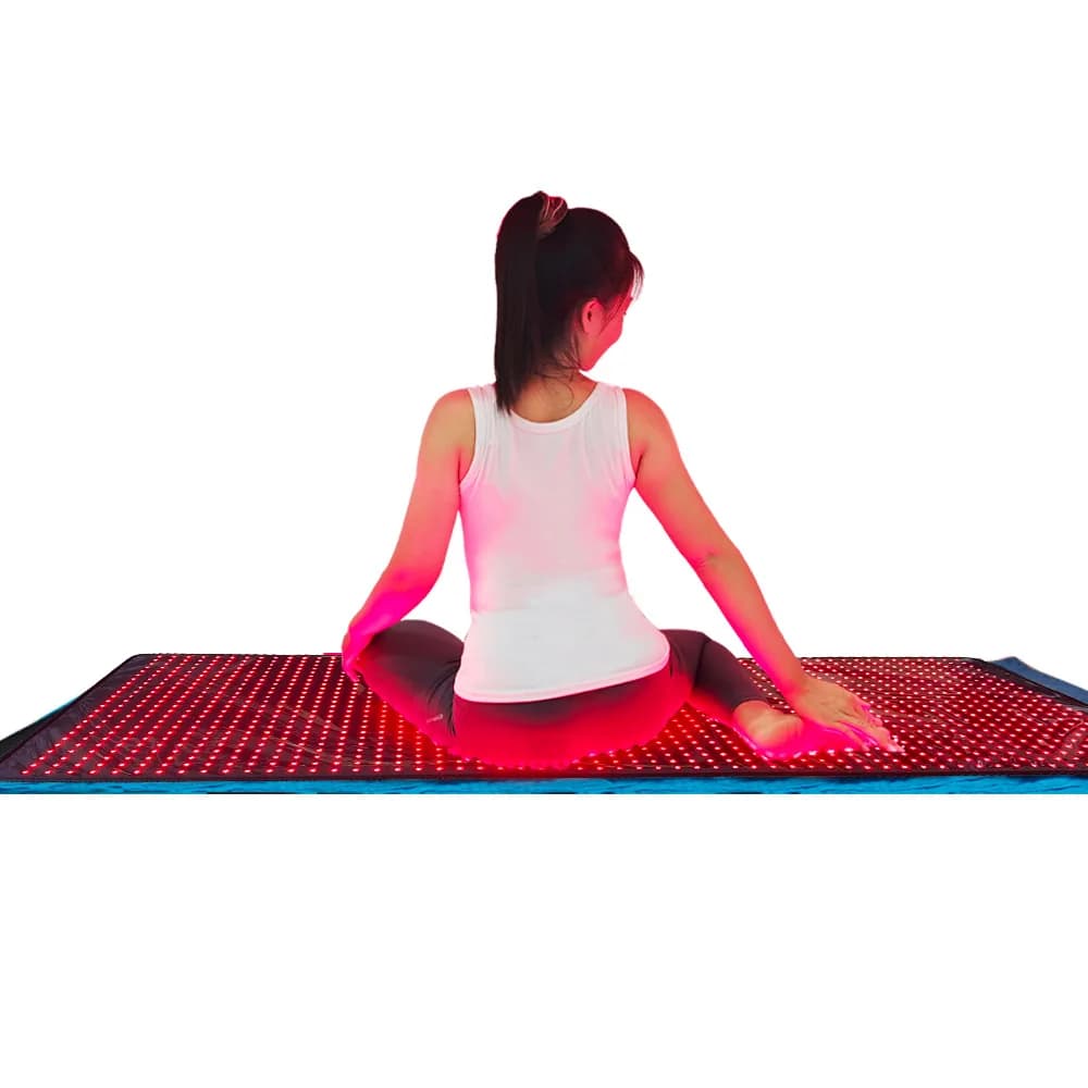 Tappetino per terapia a luce rossa 1,8 metri 1440 lampade, materasso, coperta riscaldante, cuscino, lampada per terapia a luce rossa