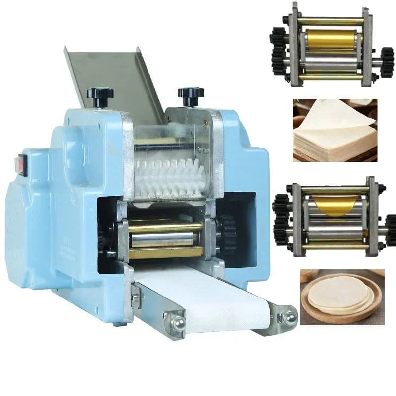 110 V 220 v commerciale elettrico involucro gnocco macchina pasticcini processore creatore wonton pelle affettatrice rotolamento pressatura rotonda quadrata
