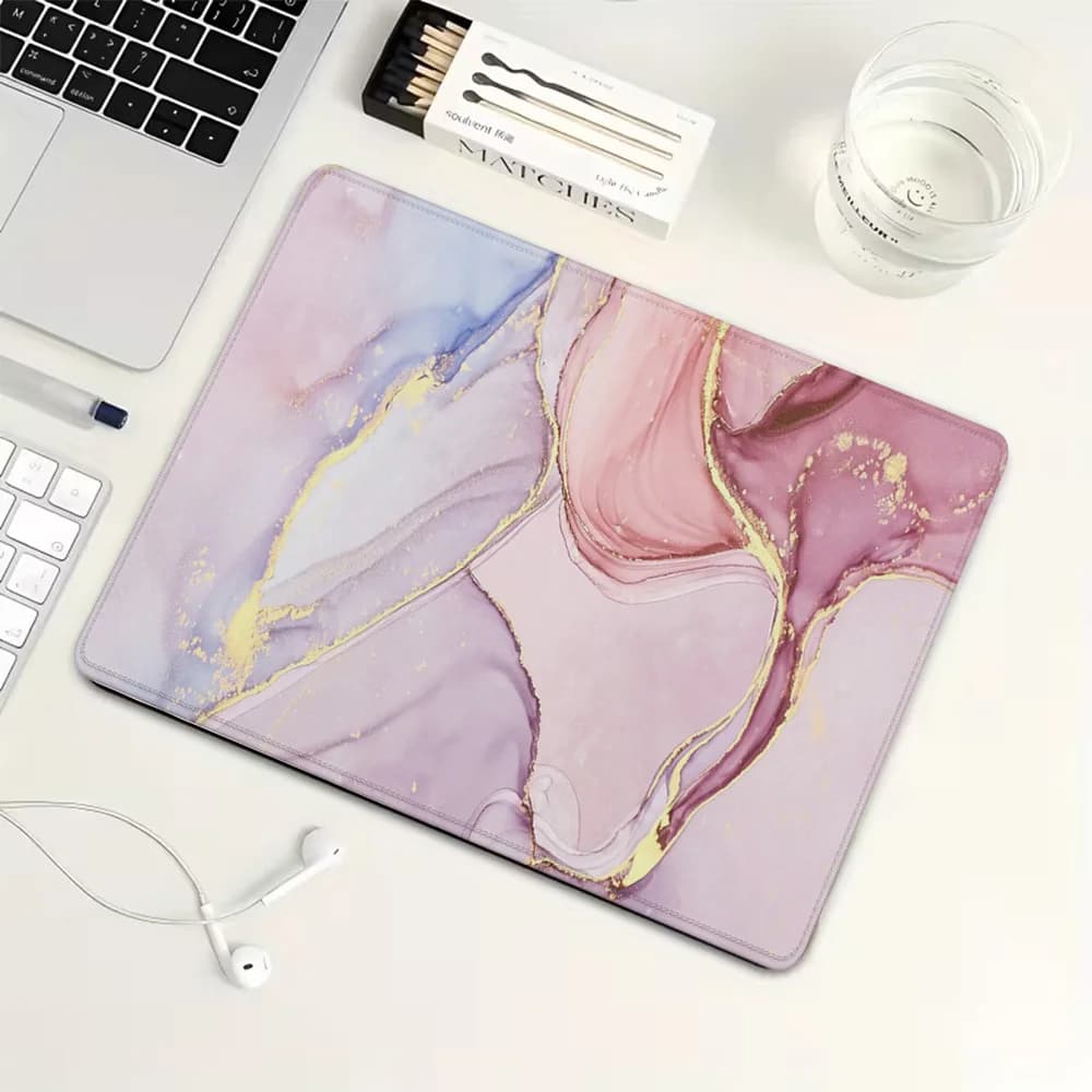 Tappetino per mouse piccolo con sfumatura rosa-viola, tappetino per mouse da gioco in gomma, tappetino per tastiera meccanica, accessori per giochi per PC, tappetino per scrivania del computer