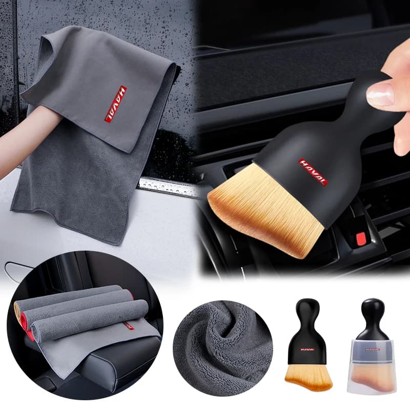 Car Interior Cleaning Brush Car Wash Towel for Haval H6 Jolion H9 F7X F7 Dargo H2S M6 H3 H4 H5 H7 H8 H2 H6 Cleaning Drying Cloth