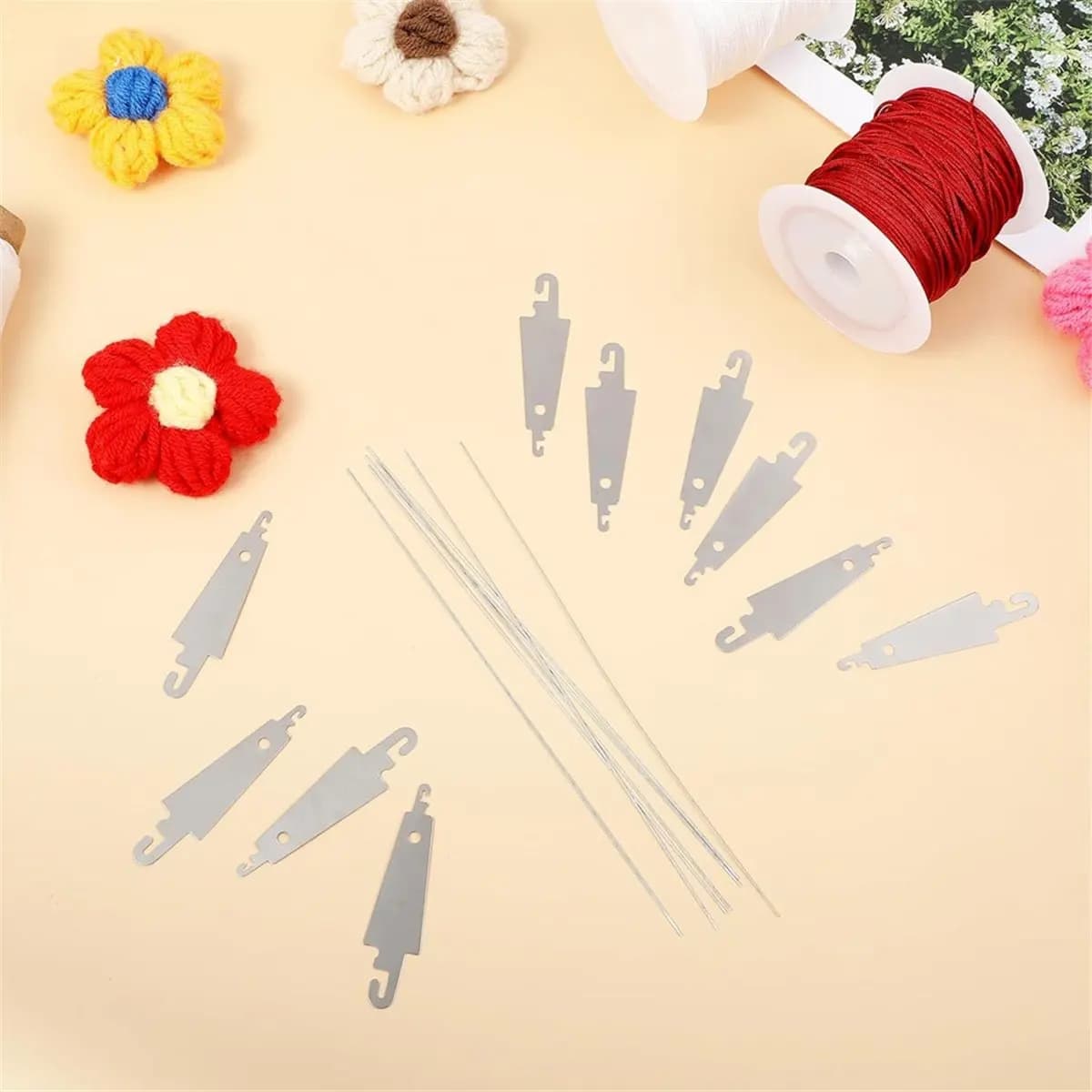 AA14 20PCS Stainless Steel Punch Needle Threaders,Long Sewing Threaders Embroidery Stitching Tools for DIY Sewing Craft Works