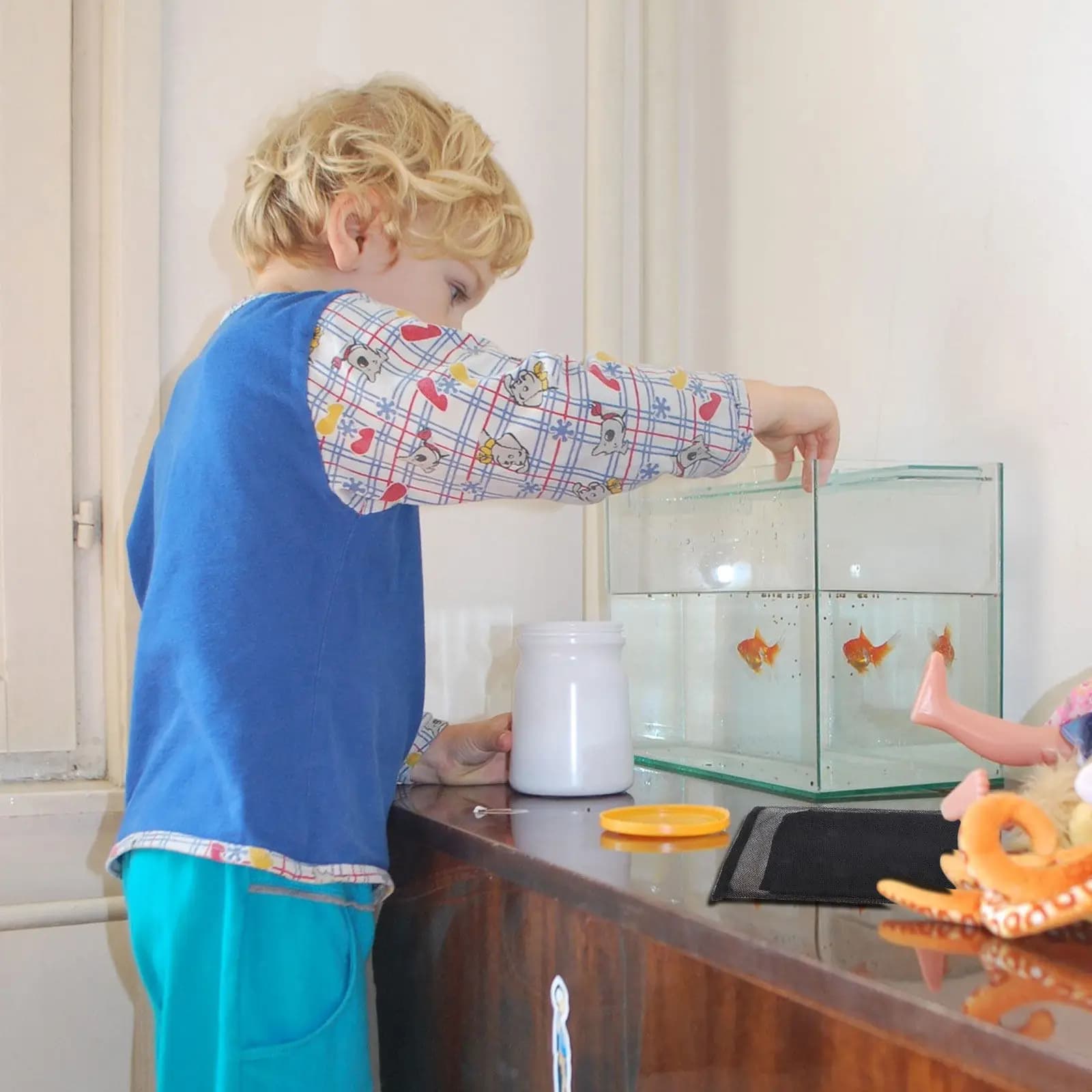 10 Sacchetti Filtranti a Rete per Acquario, Sacchetti Filtranti Sostituibili e Riutilizzabili, Accessori per Acquario, Strumento di Filtraggio