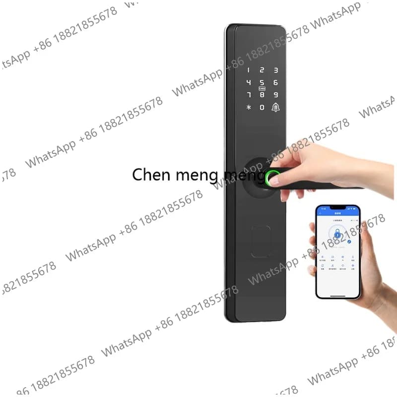 Serratura Intelligente Semi-automatica con Riconoscimento Facciale, Impronta Digitale e Password Elettronica per Casa
