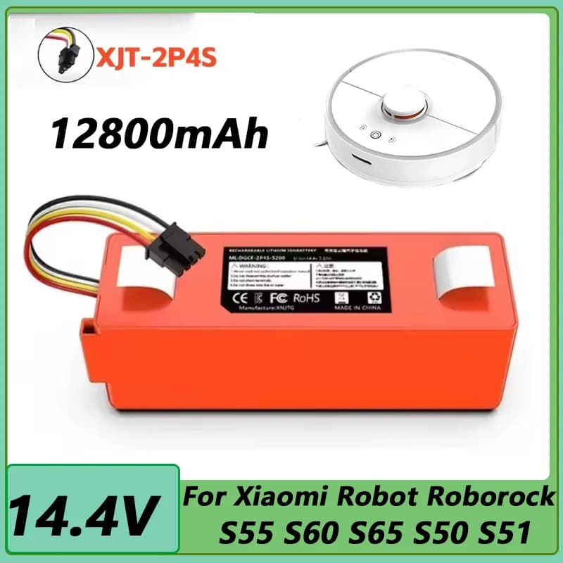 Replacement Battery for Roborock S4 S5 S6 S7 T6 Q5 Q7 E4 E5 for Xiaomi Mijia 1S High Capacity Li-ion Vacuum Parts