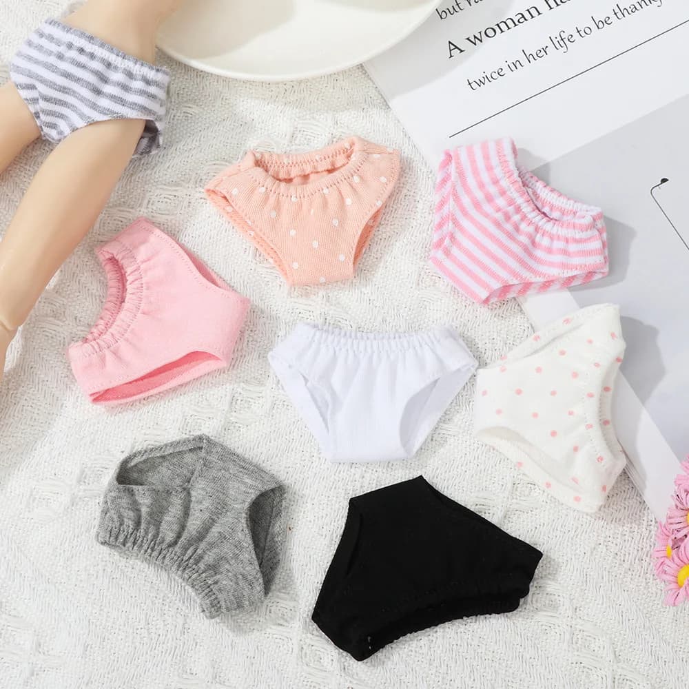 1/6 slip per bambole intimo a righe per 60CM mutandine per bambole per bambole Blythe Underpant per casa delle bambole giocattolo per bambini vestiti per bambole fai da te