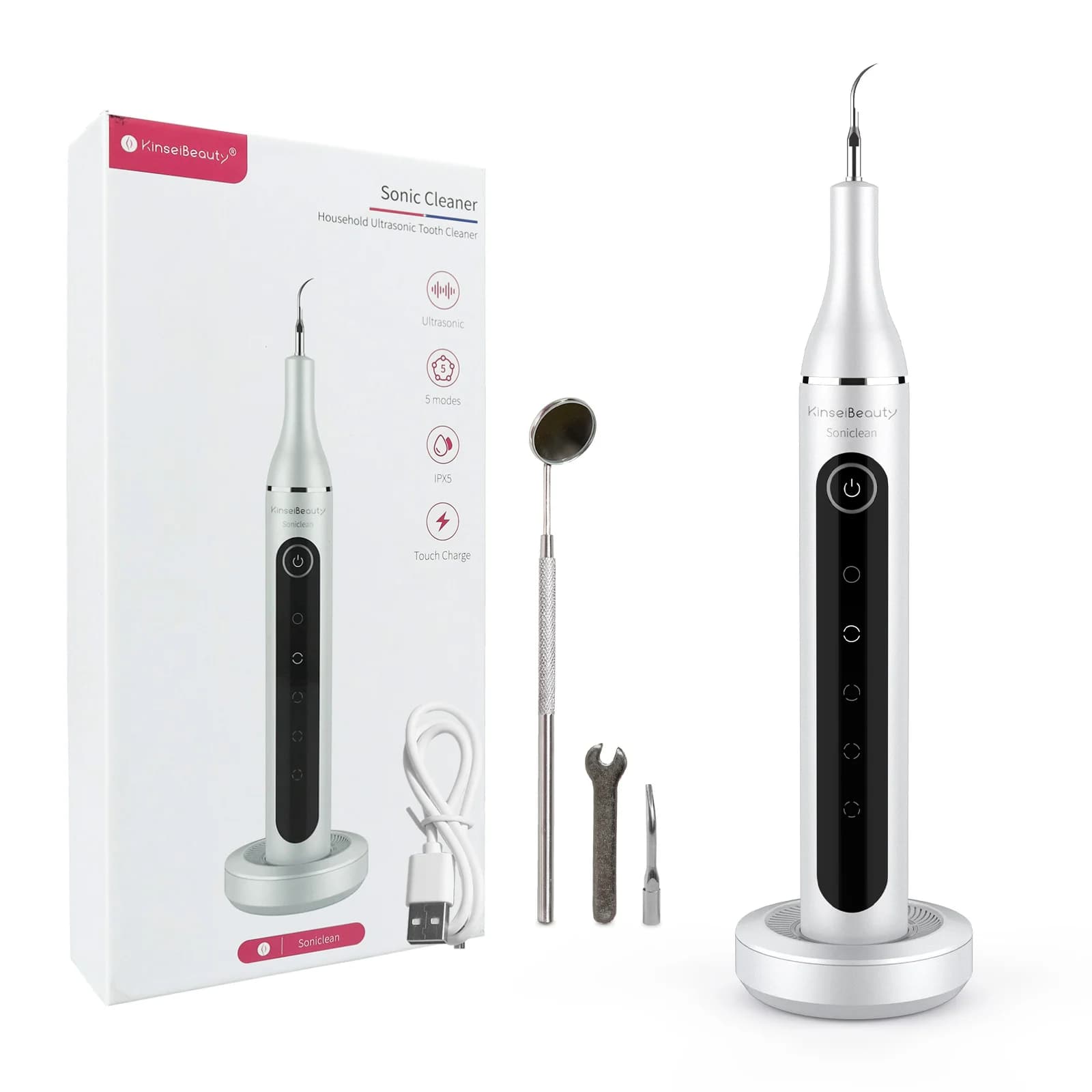 Ablatore dentale ad ultrasuoni Electrc detergente per denti rimozione del tartaro dentale smacchiatore dentista sbiancamento dei denti igiene orale