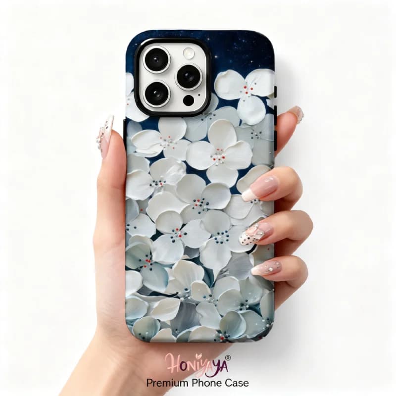 Rugged Armor Floral Pattern Phone Case For iPhone 12 13 14 15 16 17 Air Pro Max Plus Military Grade Sleek Military Grade Cover