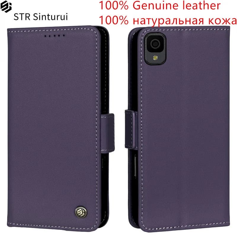 Custodia a portafoglio in vera pelle Nappa con slot per carte per TCL Ion X 30 SE LE V 5G 30+ TCL30 30E 306 305 Flip