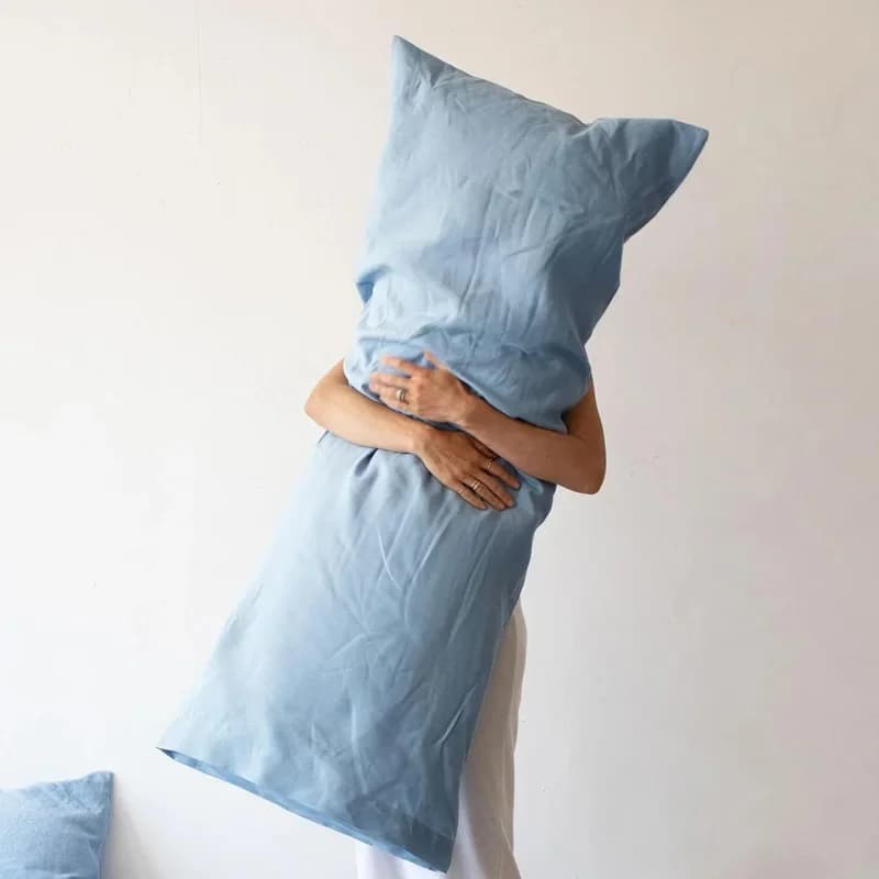 Double long pillow case 100% Euro Sham for bed, Custom size envelope cushion cover Antibacterial