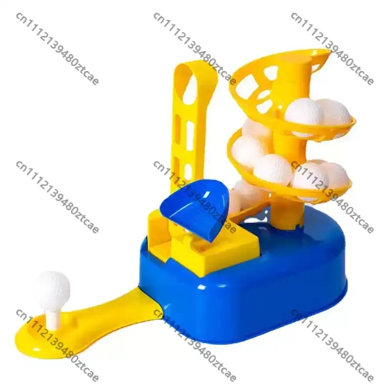 Kids Golf Practice Machine Home Fitness Entertainment Toy Outdoor Sports Equipment For Kindergarten Leisure Ball Game
