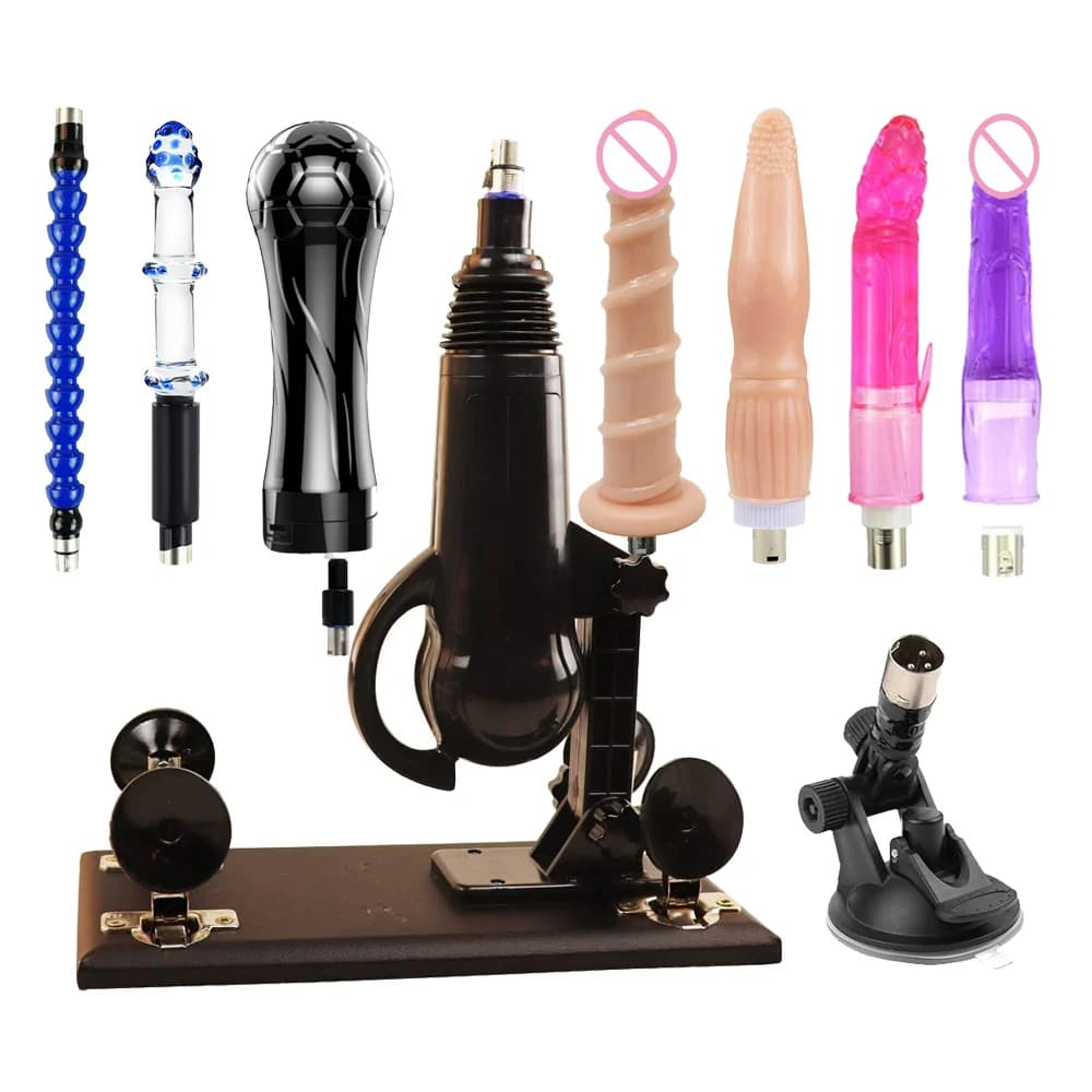 Macchina del sesso telescopica automatica per la masturbazione per adulti Macchina dell'amore con accessori per vibratori 3XLR Giocattoli sessuali per donne e uomini