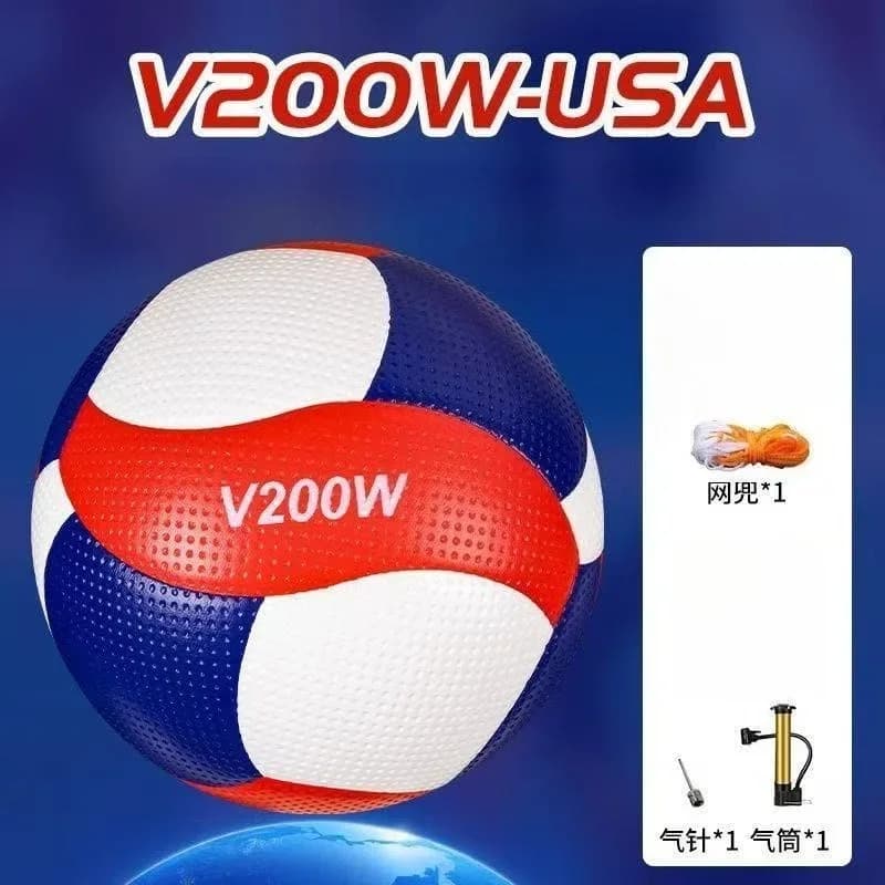 Nuovo Pallone da Pallavolo V200W-USA 2026 di Alta Qualità, Misura 5, per Allenamento e Partite Professionali, Uso Interno ed Esterno, Beach Volley N.5